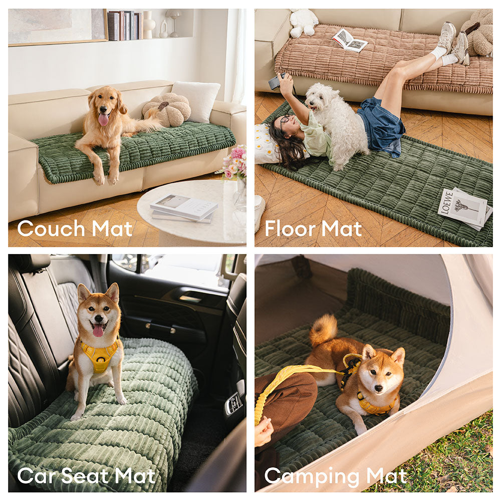 PlushGuard™ – Protector de Sofá Ultrasuave para Mascotas | Franela Premium, Antideslizante y Lavable