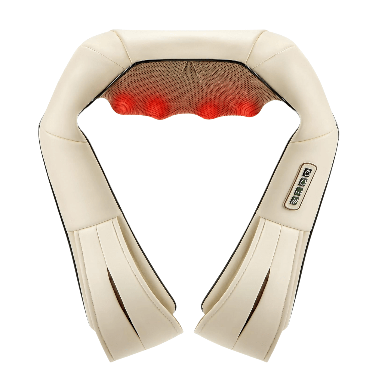 Massageador Shiatsu 3D Elétrico com Aquecimento – 8 Nódulos, 3 Níveis de Intensidade - KneadBlaze™