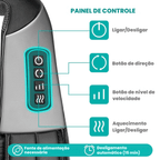 Massageador Shiatsu 3D Elétrico com Aquecimento – 8 Nódulos, 3 Níveis de Intensidade - KneadBlaze™