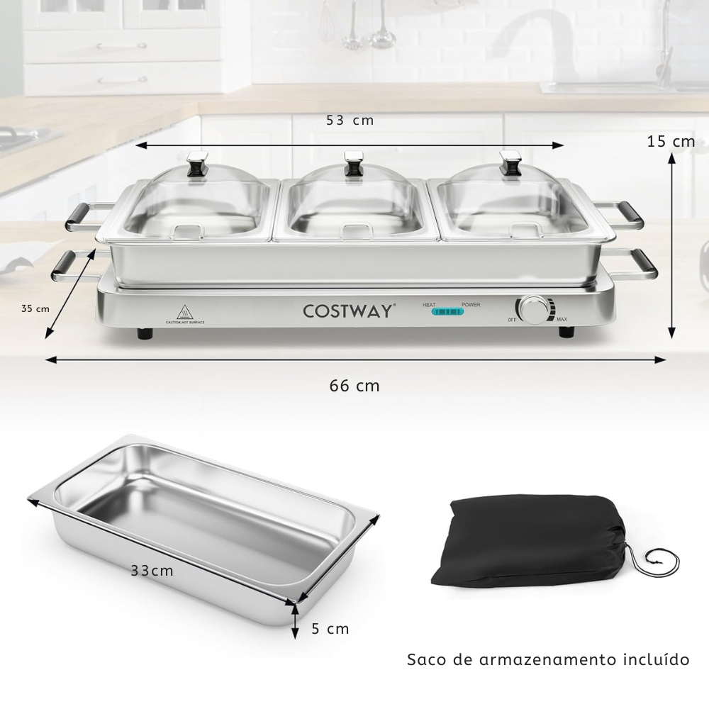 ChefFest 450™: Aquece, mantém, impressiona.