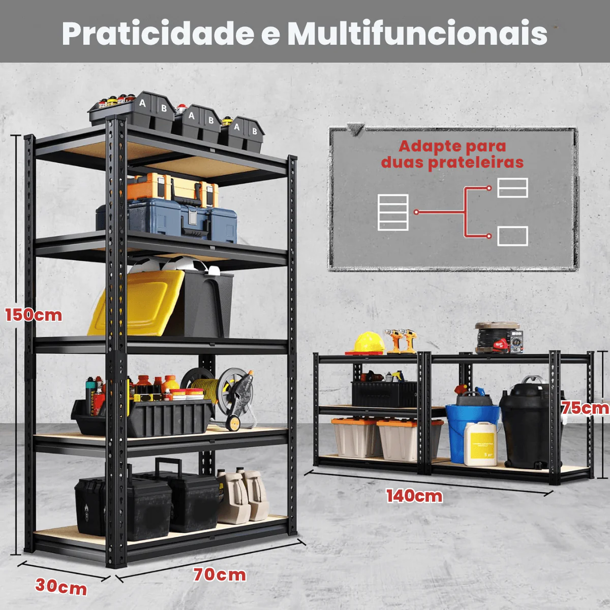 flexirack™: Estante Metálica Ajustável