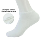 Kit 12 pares de meia masculina