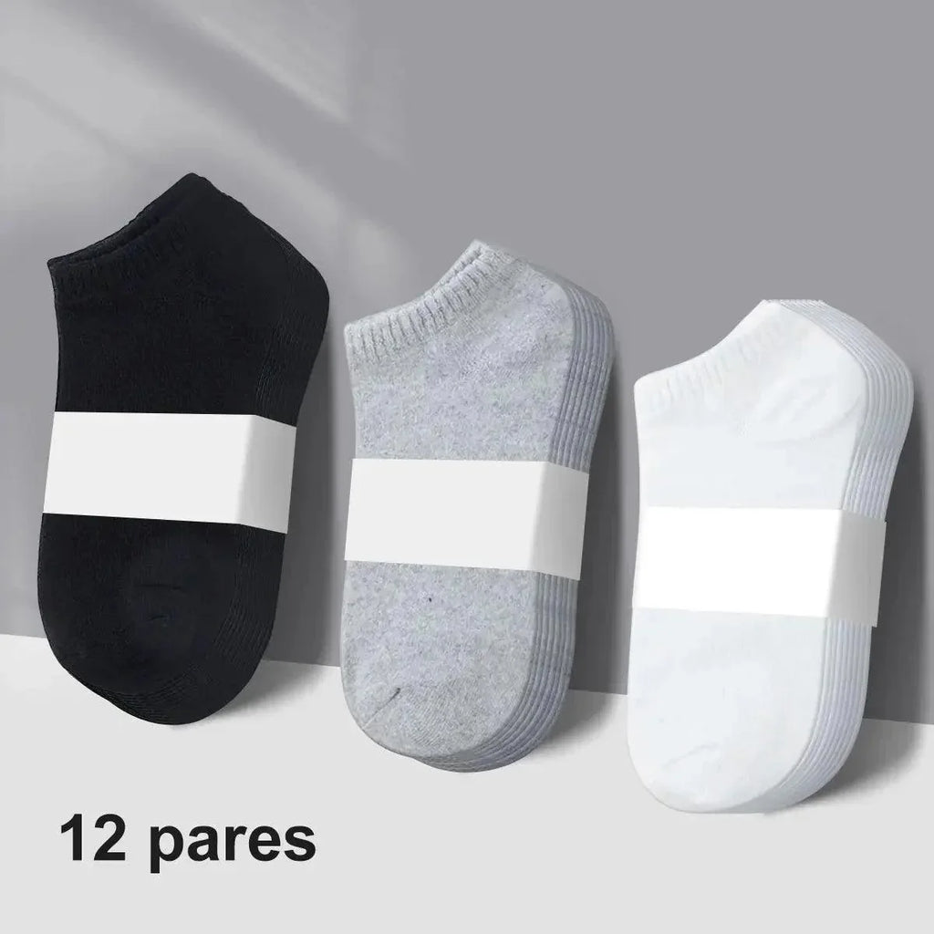 Kit 12 pares de meia masculina