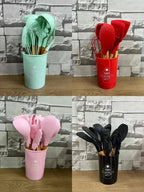 Kit 12 talheres de silicone